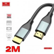 Кабель Earldom ET-W25 HDMI(M) - HDMI(M), 2м ,черный
