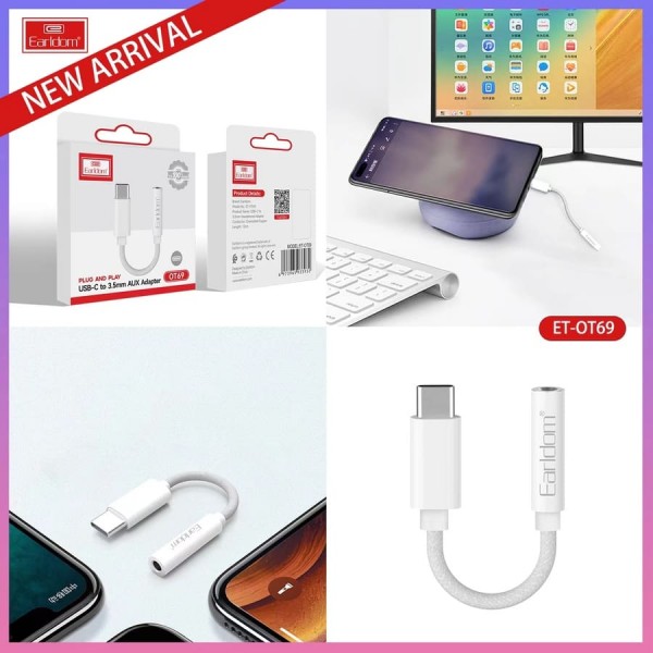 Купить Переходник на AUX для Type C Earldom OT69 - 00-00050194 оптом