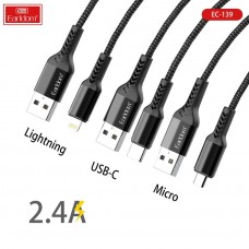 USB кабель Earldom EC-139M для micro, 2.4A черный