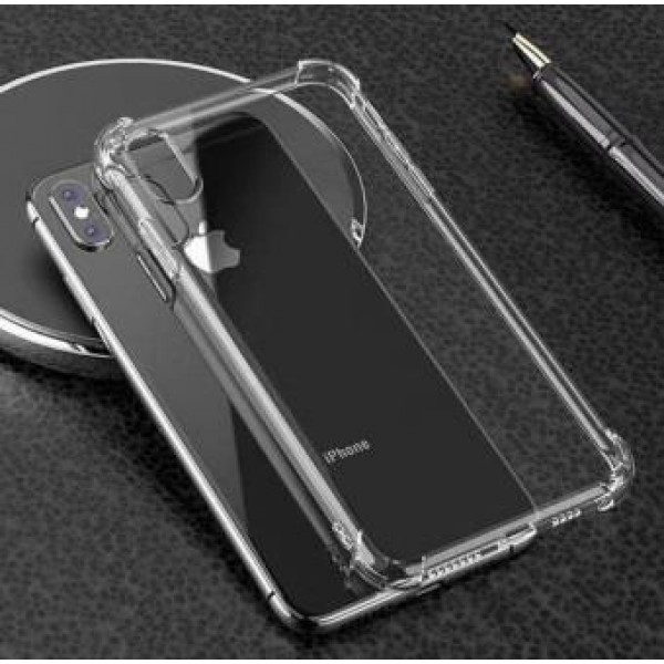 Купить Накладка силиконовая противоударная тонкая с защитой камеры для iPhone 14 Plus (6.7), прозрачный - 00-00051347 оптом