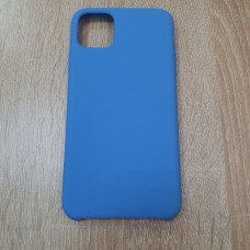 Накладка силиконовая под оригинал "без логотипа" для iPhone XR в упаковке, синий