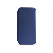 Чехол книга "ультратонкий" (силиконовая основа/магнит/защита камеры ) для Xiaomi Redmi Note 12 (4G), темно-синий