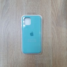 Накладка силиконовая под оригинал "с логотипом" для iPhone 11 Pro, бирюзовый