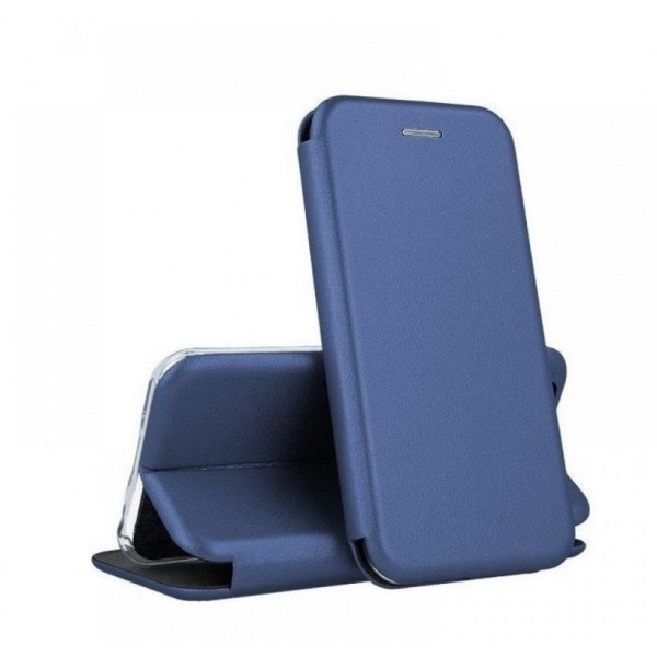 Купить Чехол книга на силиконовой основе и магните для Samsung Galaxy A23 (4G) Book, с округленными краями, темно-синий - 00-00051791 оптом