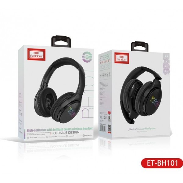 Купить Наушники Earldom ET-BH101 Bluetooth полноразмерные, черный - 00-00045359 оптом