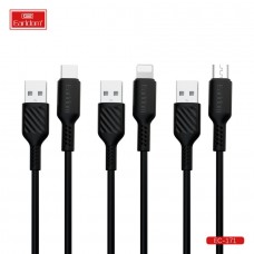 USB кабель Earldom EC-171I BOX (50ШТ В КОРОБКЕ) для iPhone,быстрая зарядка, черный