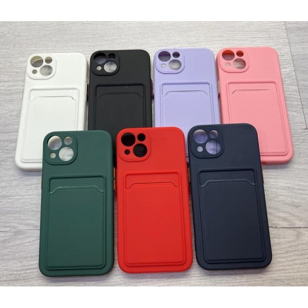 Купить Накладка силиконовая матовая с визитницей и защитой камеры для Samsung Galaxy S21FE, фисташковый - 00-00047474 оптом