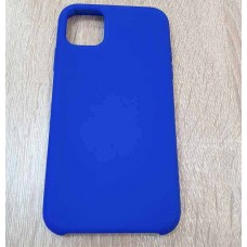 Накладка силиконовая под оригинал "без логотипа" для iPhone XR в упаковке, лазурно-синий