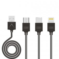 USB кабель Earldom EC-066I для iPhone 5/6/7/8/X, черный