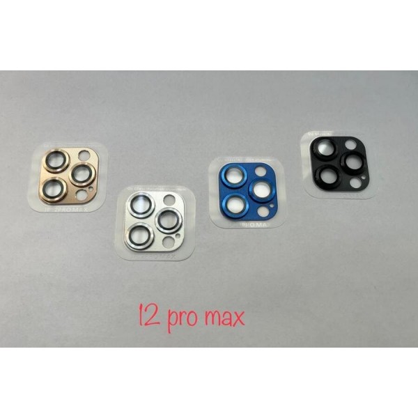 Купить Стекло защитное на камеру для iPhone 12 Pro Max (6.7), синий - 00-00052811 оптом