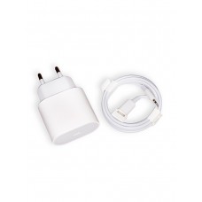 Блок питание USB Type-C (сеть) для Apple 20W + кабель USB-C/Lightning, качество 3A