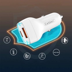 Блок питание USB (авто) Earldom ES-CC2 (20W) , (USB выход + USB- C)