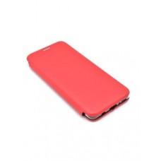 Чехол книга на силиконовой основе и магните для iPhone 13 Pro Book, с округленными краями, красный