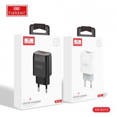 Блок питание USB (сеть) Earldom ES-EU13i 2100mAh с кабелем для iPhone, 1USB выход, черный
