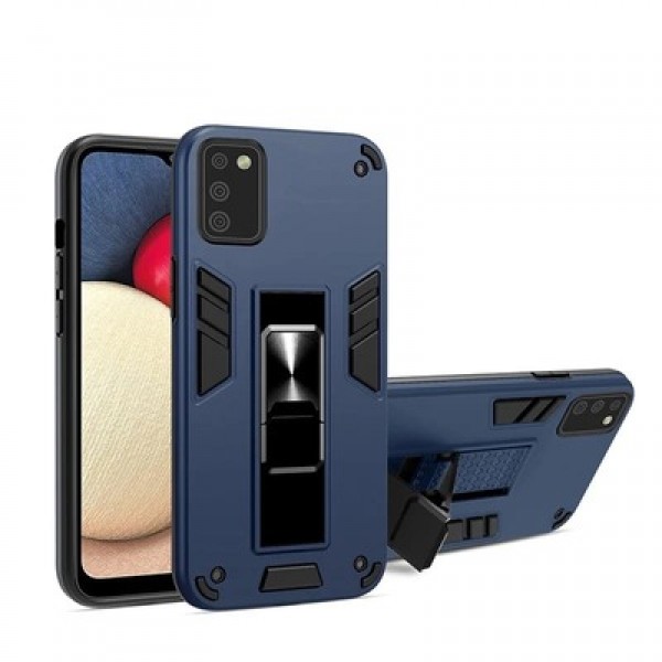 Купить Накладка противоударная с подставкой и магнитом для Huawei Honor 7A/Y5 Prime (2018), темно-синий - 00-00039181 оптом