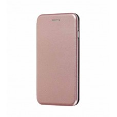 Чехол книга на силиконовой основе и магните для Samsung Galaxy A33 (5G) Book, с округленными краями, розовый