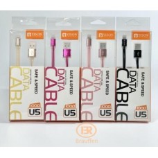USB кабель Yison U5 для iPhone 5, розовый