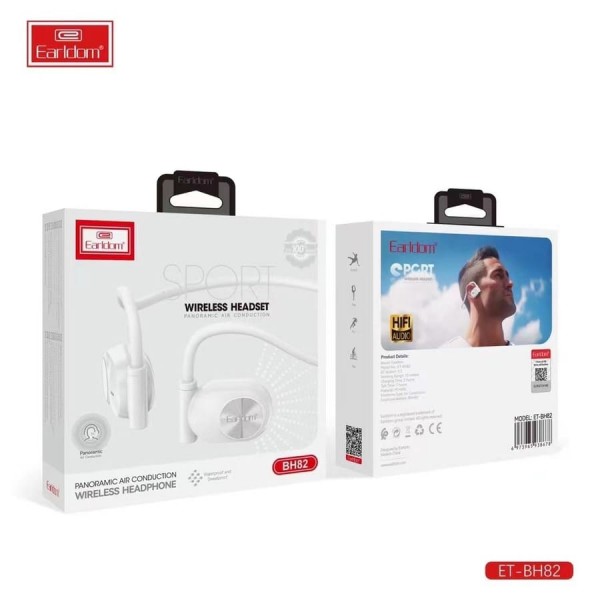 Купить Наушники Earldom ET-BH82 Sport Bluetooth накладные, белый - 00-00053878 оптом