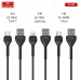 Купить USB кабель Earldom EC-095i для iPhone 5/6/7/8/X,2.4A, черный - 00-00052168 оптом