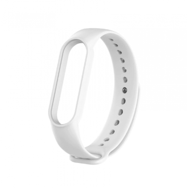 Ремешок для Xiaomi Mi Band 5, белый в техпаке