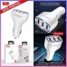 Купить Блок питание USB (авто) Earldom ES-CC13I 3100mAh с кабелем для iPhone, 3USB выхода, белый - 00-00047557 оптом