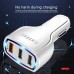 Купить Блок питание USB (авто) Earldom ES-CC13I 3100mAh с кабелем для iPhone, 3USB выхода, белый - 00-00047557 оптом