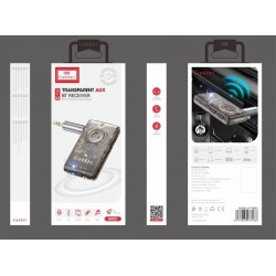Ресивер Bluetooth для музыки Earldom ET-BR01, (AUX, микрофон), прозрачный