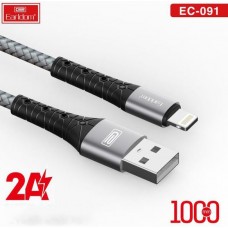 USB кабель Earldom EC-091M для micro, 2.4A, темно-серый