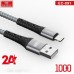 USB кабель Earldom EC-091M для micro, 2.4A, темно-серый