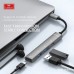 Купить USB HUB-Type C Earldom ET-HUB19, 3USB+выход Type C PD, серебро - 00-00054436 оптом