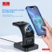 Купить Беспроводное зарядное устройство 3в1 Earldom WC37 (YC-05) для смартфонов/Apple Watch/Airpods, черный - 00-00054038 оптом