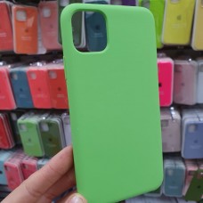 Накладка силиконовая под оригинал "без логотипа" для iPhone XR в упаковке, зеленый