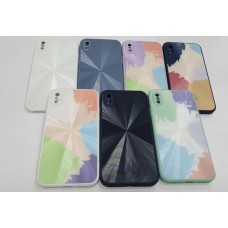 Накладка силиконовая "имитация стекла" для iPhone 11 Pro, пятнистый бело-зеленый