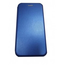 Чехол книга на силиконовой основе и магните для Xiaomi Mi 10 Lite Book, с округленными краями, синий