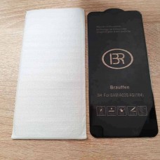 Стекло защитное Brauffen 5D AAA качество (полностью на клею) в ТЕХПАКЕ для iPhone 14 Pro Max (6.7), белый
