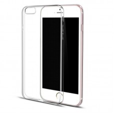 Накладка силиконовая Brauffen тонкая (отверстие для камеры под размер камеры) для iPhone 7, прозрачно-черный