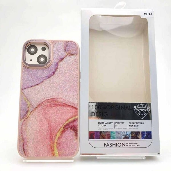 Купить Накладка блестящая с бархатом внутри для iPhone 13 Pro Max, розовый - 00-00053122 оптом