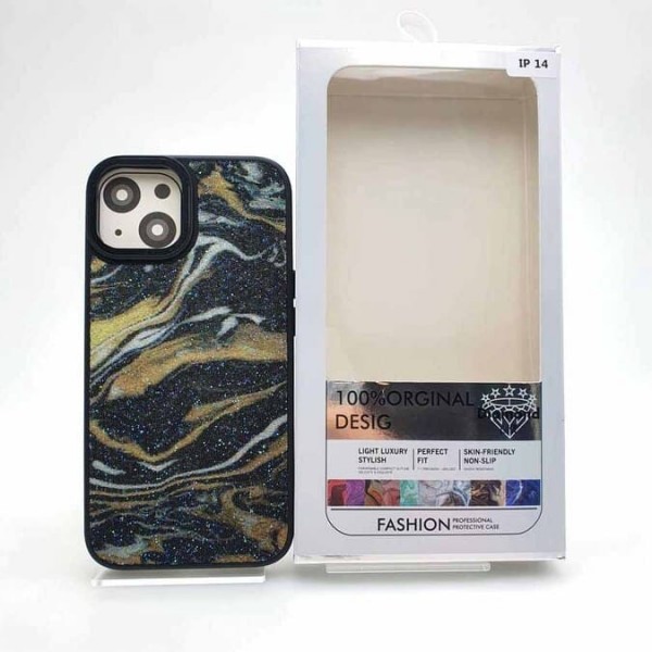 Купить Накладка блестящая с бархатом внутри для iPhone 14 Pro Max (6.7), черный - 00-00053150 оптом