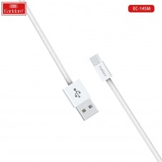 USB кабель Earldom EC-145i для iPhone, быстрая зарядка, 5A, белый