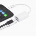 Переходник Earldom ET-0T54 для iPhone 2 в 1 (зарядка и разьем Lightning для наушника ) белый