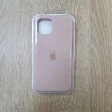 Накладка силиконовая под оригинал "с логотипом" для iPhone 11 Pro, молочный