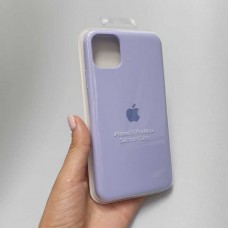 Накладка силиконовая под оригинал "с логотипом" для iPhone 11 Pro, светло-фиолетовый