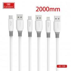 USB кабель Earldom EC-159I для Lightning, 20W, (длина 2м) белый USB кабель Earldom EC-159I для Lightning, 20W, (длина 2м) белый