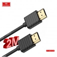 Кабель Earldom ET-W24 HDMI(M) - HDMI(M), 2м ,карбон, черный Кабель Earldom ET-W24 HDMI(M) - HDMI(M), 2м ,карбон, черный