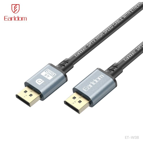 Купить Кабель Earldom ET-W38 DisplayPort 1.4 (M) - HDMI 2.1 (M), 4K 60Гц, 2м - 00-00059304 оптом