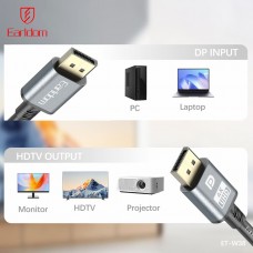 Кабель Earldom ET-W38 DisplayPort 1.4 (M) - HDMI 2.1 (M), 4K 60Гц, 2м