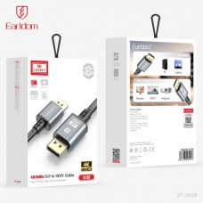 Кабель Earldom ET-W38 DisplayPort 1.4 (M) - HDMI 2.1 (M), 4K 60Гц, 5м