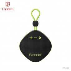 Колонка портативная Earldom ET-A34 Bluetooth/AUX, с ремешком для крепление, черный