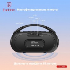 Колонка портативная Earldom ET-A35 Bluetooth/AUX, черный