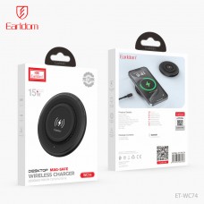 Беспроводное магнитное зарядное устройство Earldom ET-WC74 для iPhone,мощность 15W, черный